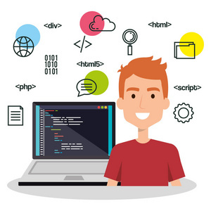 軟件語言程序員頭像 計(jì)算機(jī)軟件開發(fā)的視覺符號(hào)與職業(yè)標(biāo)識(shí)